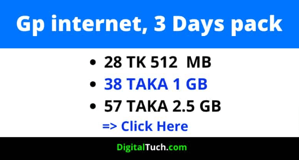 GP Internet pack 30 Days