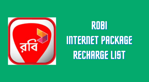 Robi Internet Package 2023 Recharge list