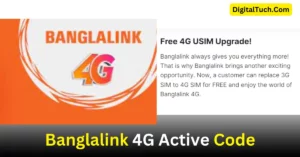 Banglalink 4G Active Code