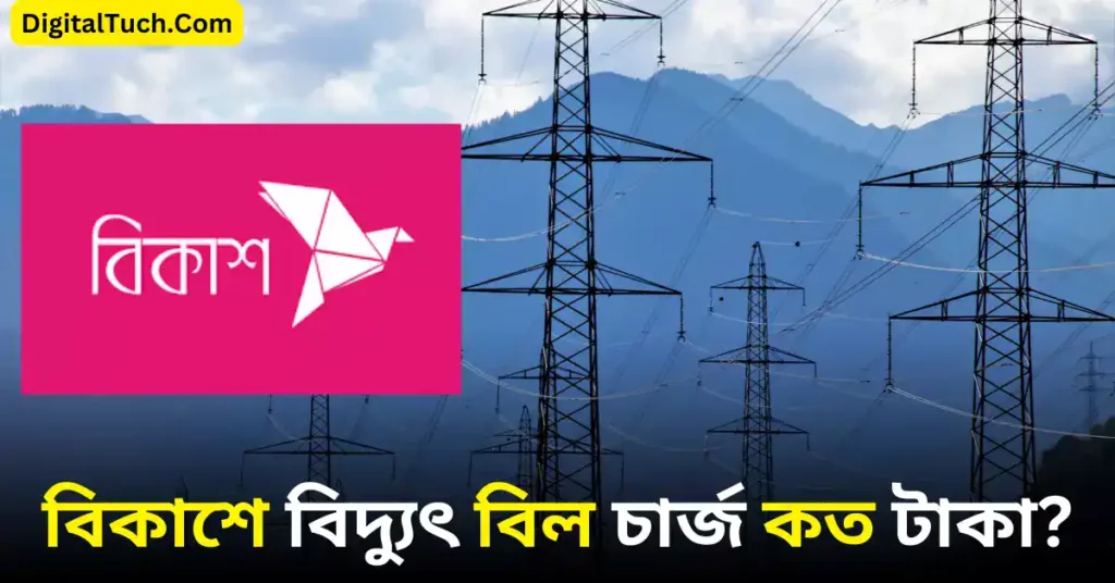 বিকাশে বিদ্যুৎ বিল চার্জ কত