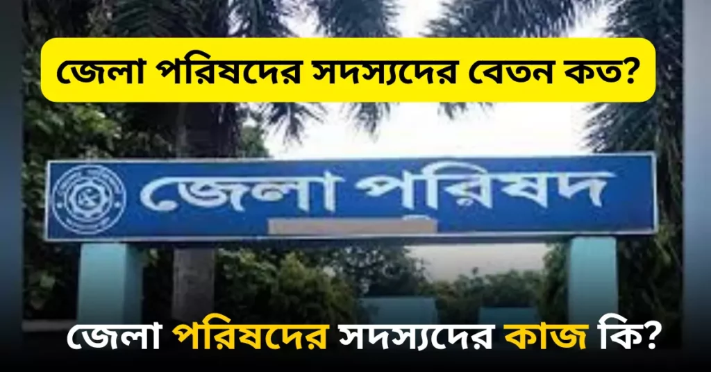 জেলা পরিষদের সদস্যদের বেতন