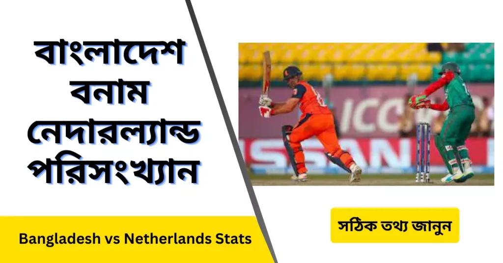 বাংলাদেশ বনাম নেদারল্যান্ড পরিসংখ্যান