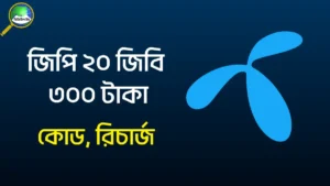 জিপি ২০ জিবি ৩০০ টাকা ইন্টারনেট অফার