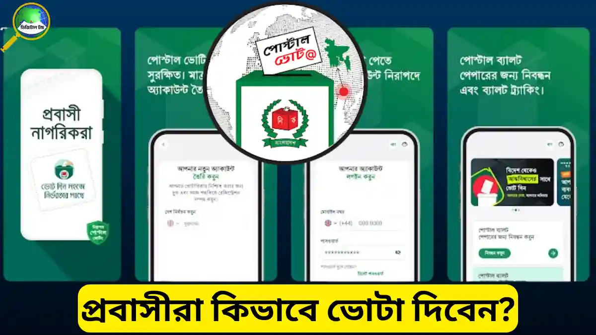 প্রবাসীরা কিভাবে ভোটা দিবেন