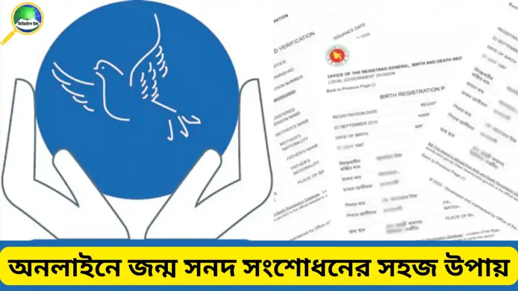 জন্ম সনদ তথ্য ভুল থাকলে অনলাইনে সংশোধনের সহজ উপায় ২০২৬