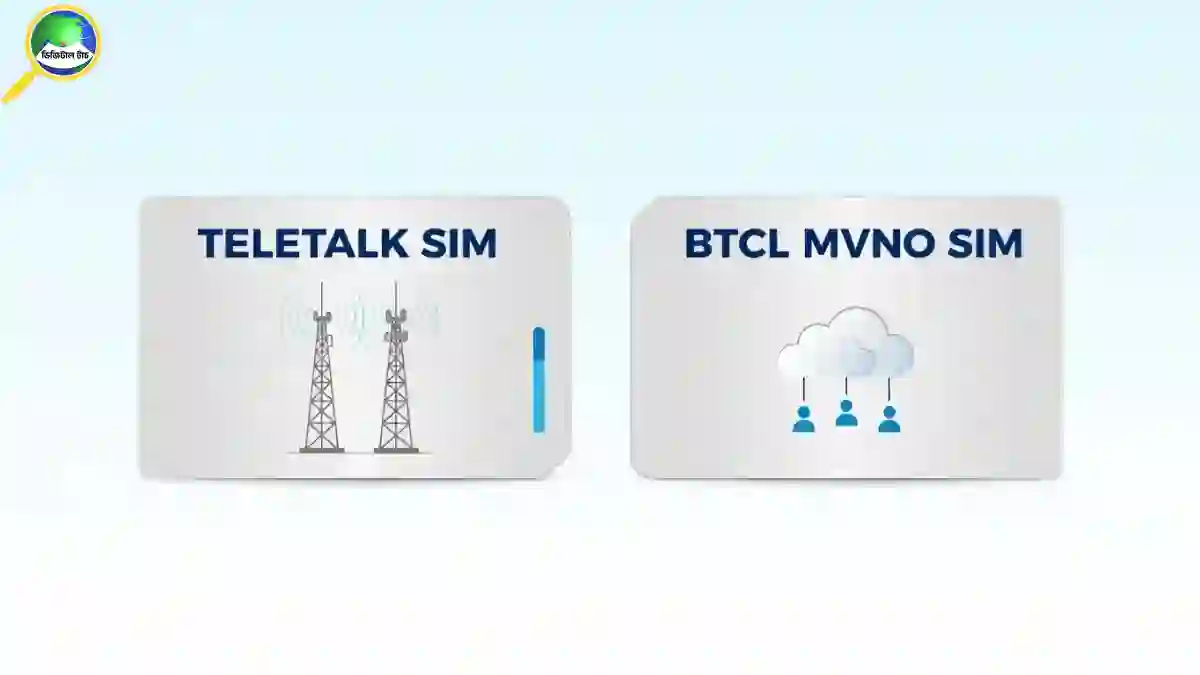MVNO ও Teletalk সিমের মধ্যে পার্থক্য