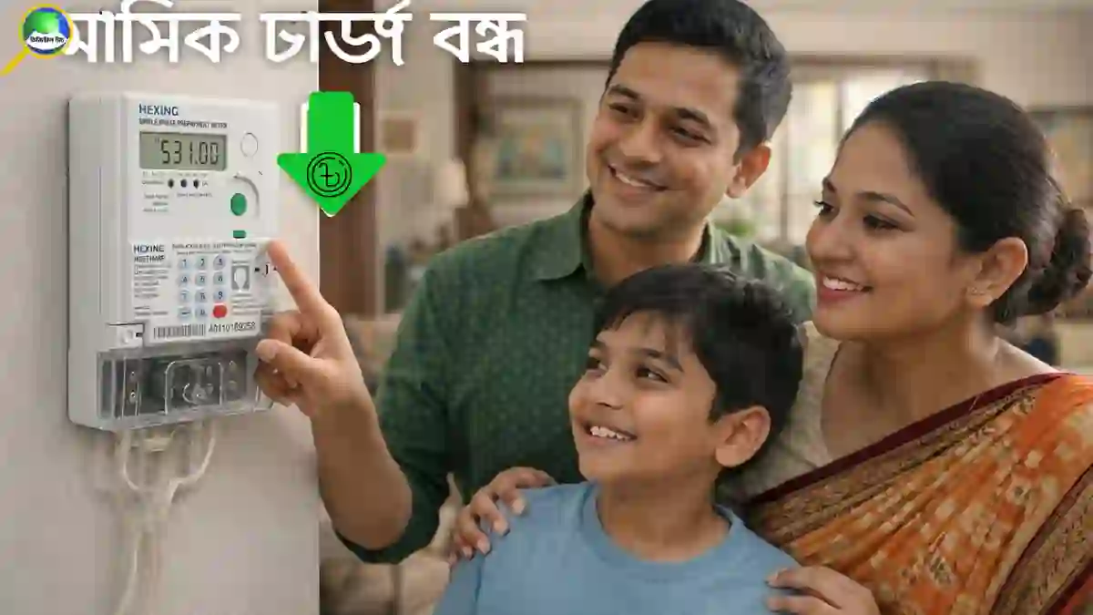 প্রিপেইড মিটারের মাসিক চার্জ বন্ধ