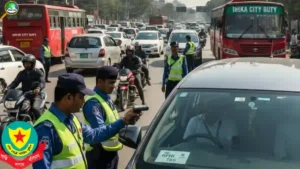 আরএফআইডি ও বিআরটিএ নম্বর প্লেট ছাড়া গাড়ির বিরুদ্ধে কঠোর ব্যবস্থা নিচ্ছে ডিএমপি