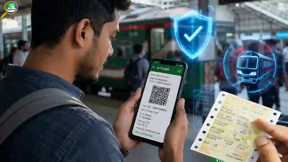 অনলাইনে কাটা ট্রেনের টিকেট আসল না নকল চেক করার সহজ নিয়ম
