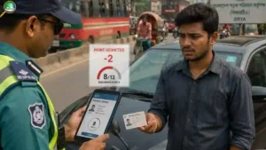 ট্রাফিক আইন ভাঙলে লাইসেন্স থেকে পয়েন্ট কাটা হবে