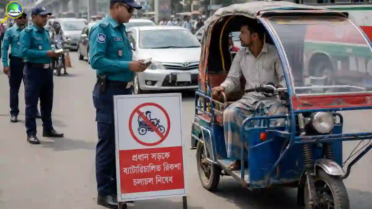 ঢাকার প্রধান সড়কে ব্যাটারিচালিত রিকশা বন্ধ, ডিএমপির নতুন কঠোর সিদ্ধান্ত