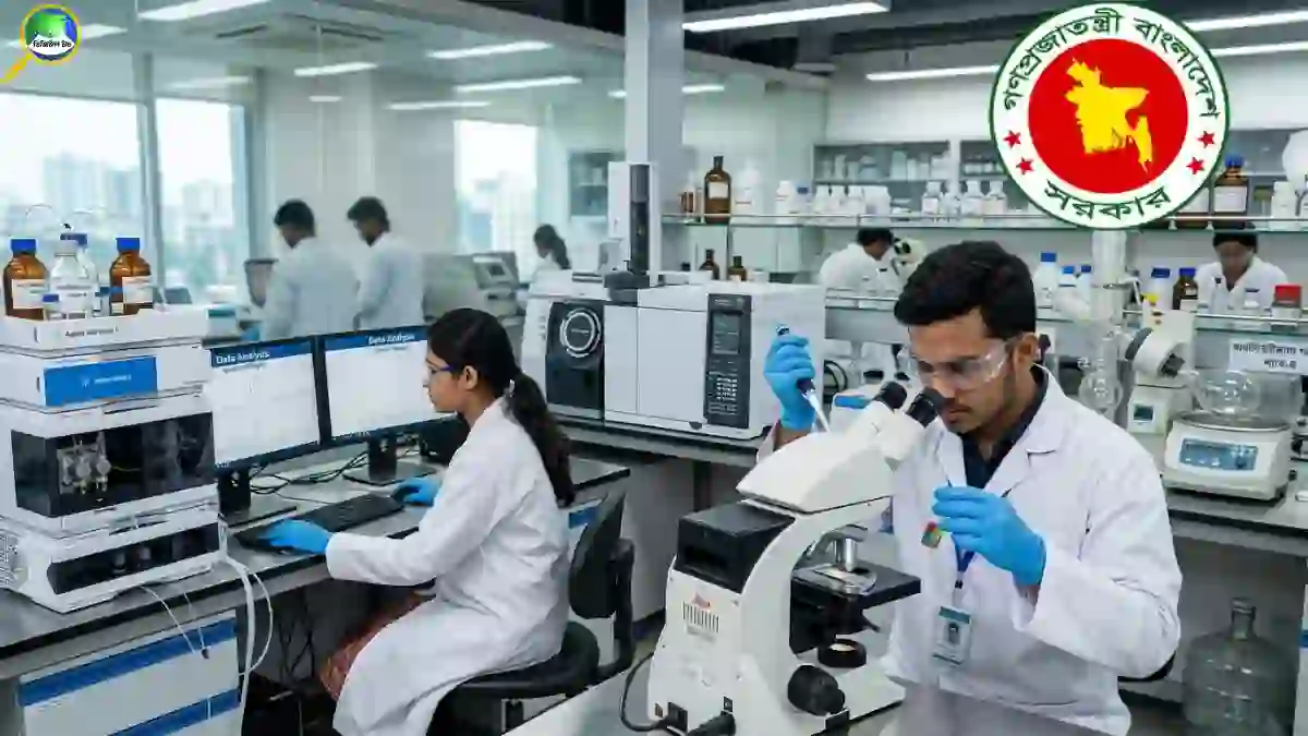 বাংলাদেশে কেন্দ্রীয় সিনথেটিক ল্যাব প্রতিষ্ঠার পরিকল্পনা নিয়ে আধুনিক ওষুধ গবেষণাগারের দৃশ্য