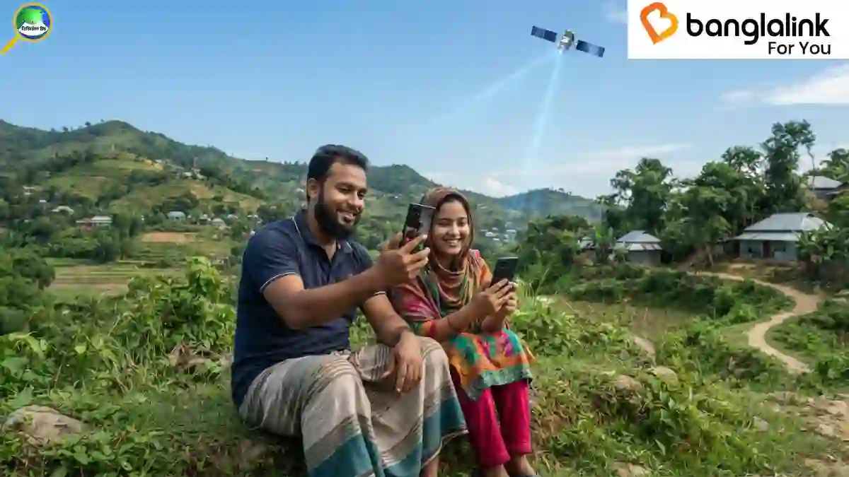 বাংলালিংকের স্যাটেলাইট নেটওয়ার্কের মাধ্যমে দুর্গম এলাকায় মোবাইল ইন্টারনেট ও যোগাযোগ সেবা