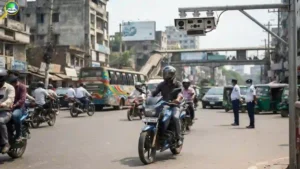 এআই ক্যামেরায় শনাক্তের জন্য মোটরসাইকেলের সামনে নম্বর প্লেট বসানোর উদ্যোগ