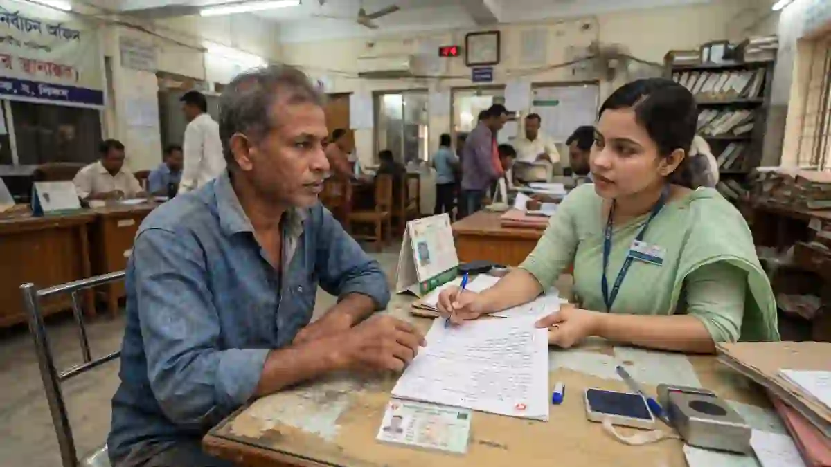 আবাসস্থল পরিবর্তনের কারণে ভোটার এলাকা পরিবর্তনের আবেদন